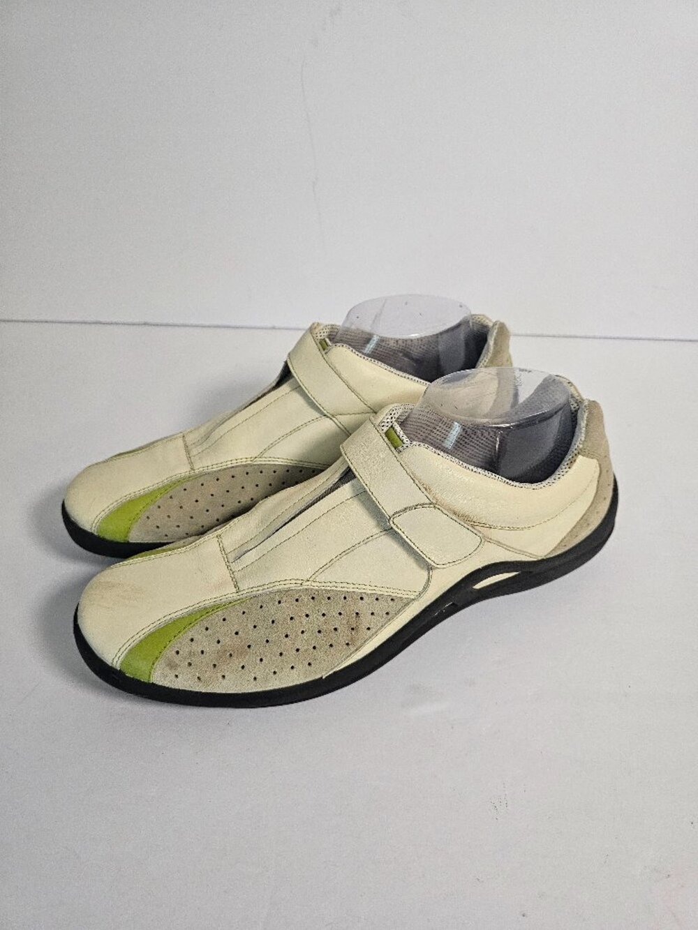 Romika Walking Shoes Green Ivory Retro Y2K Comfy Casual 42 (10.5/11)